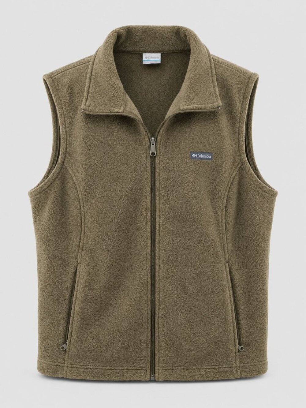 Columbia Mens 3XL Olive Green Full-Zip Fleece Vest 3X Lightweight Warm Outdoor
